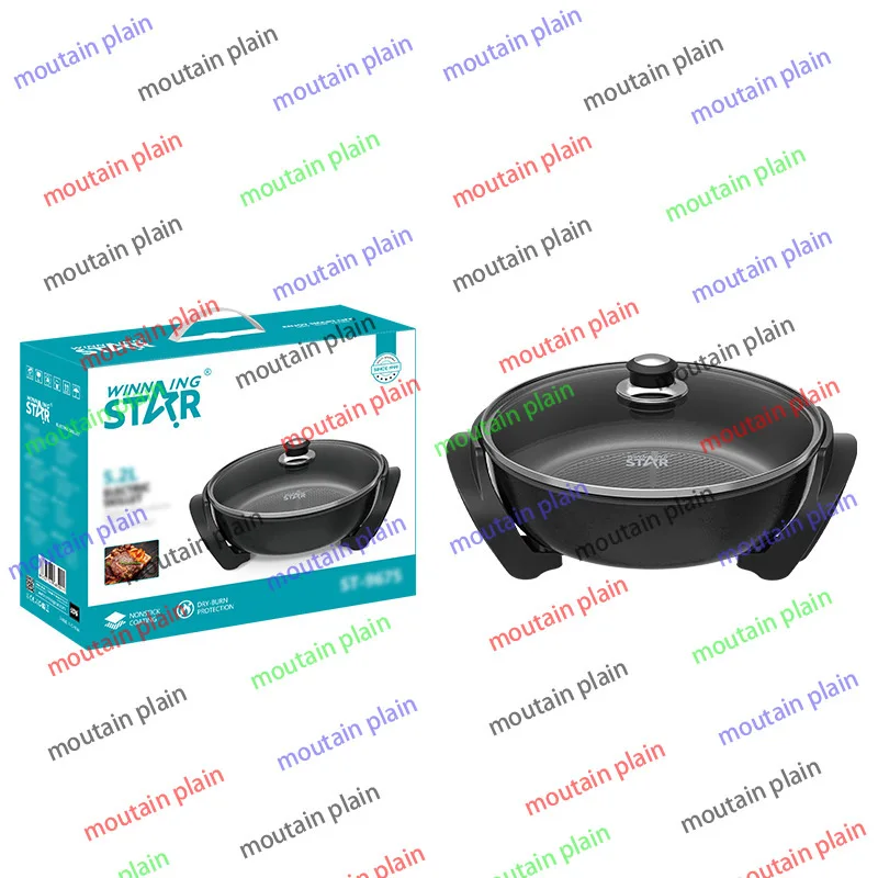 Мелкая бытовая техника, европейская вилка, антипригарная электрическая нагревательная кастрюля, многофункциональный вок, гриль из нержавеющей стали
Мелкая бытовая техника, европейская вилка, антипригарная электрическая нагревательная кастрюля, многофункциональный вок, гриль из нержавеющей стали