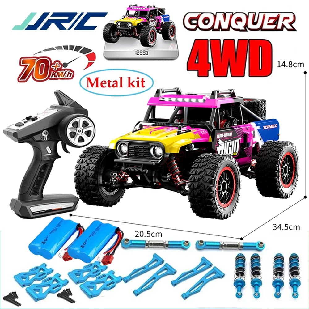 JJRC C8805 Coche Teledirigido Todoterreno 4x4 De Alta Velocidad, Vehículo De Control Remoto Con LED, Escala 1:16, 70 Km/H, 2,4G,
JJRC C8805 Coche Teledirigido Todoterreno 4x4 De Alta Velocidad, Vehículo De Control Remoto Con LED, Escala 1:16, 70 Km/H, 2,4G,