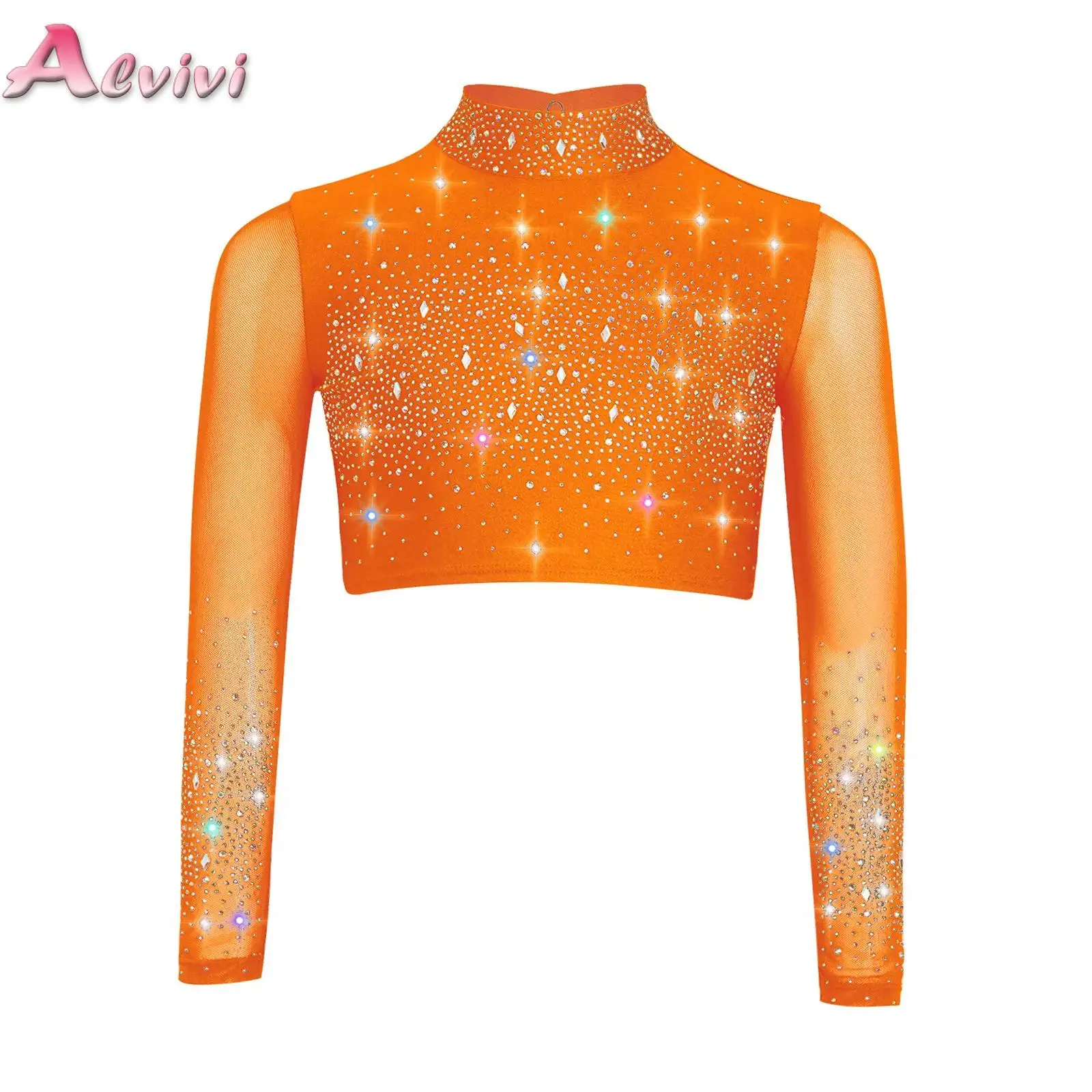 Kids Girls Shiny Rhinestones Crop Tops Lyrical Ballet Jazz Hip Hop Dance Cropped T-shirt Cheer Gymnastics Performance Costume
Kids Girls Shiny Rhinestones Crop Tops Lyrical Ballet Jazz Hip Hop Dance Cropped T-shirt Cheer Gymnastics Performance Costume