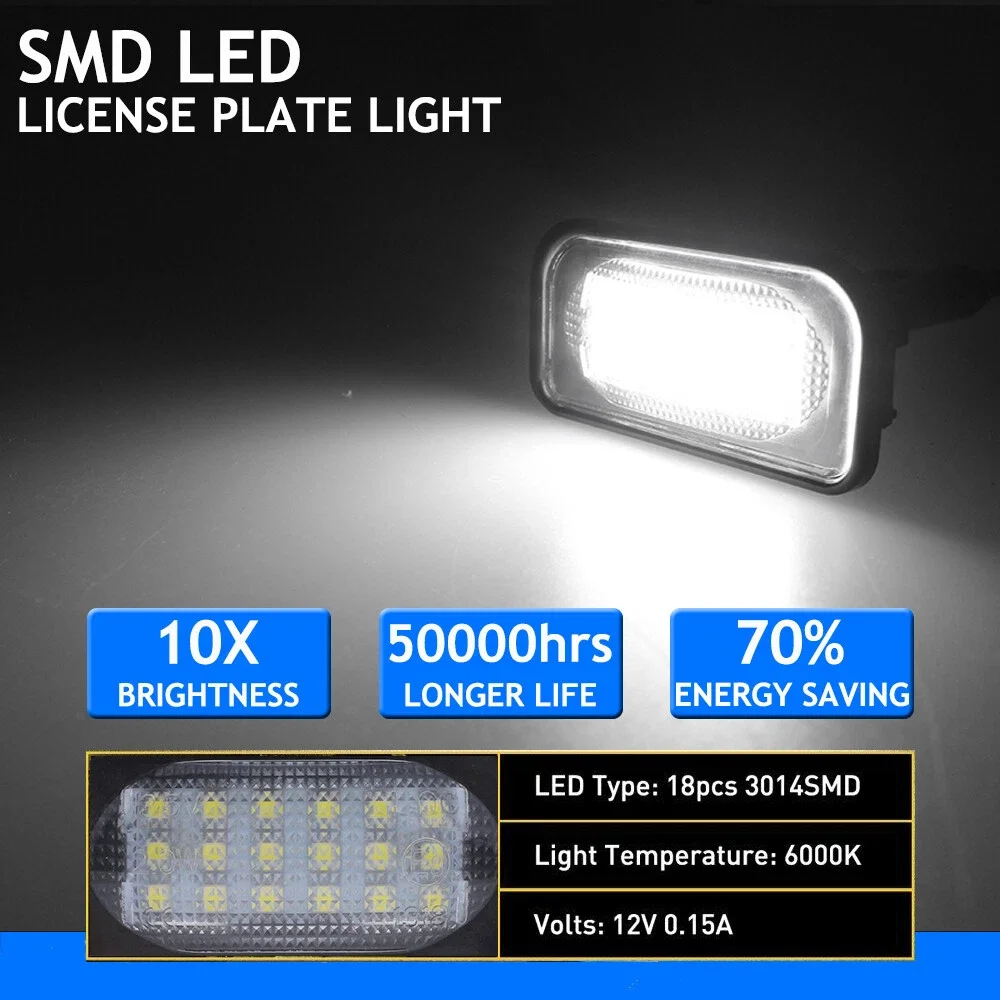 2pcs LED License Number Plate Light For Benz S203 W211 S211 W219 C219 R171 C E Class License Lamp Plate Light
2pcs LED License Number Plate Light For Benz S203 W211 S211 W219 C219 R171 C E Class License Lamp Plate Light