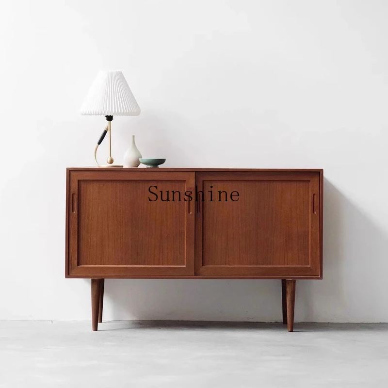 Retro dining side living room side cabinet storage solid wood coffee tea entrance
Retro dining side living room side cabinet storage solid wood coffee tea entrance