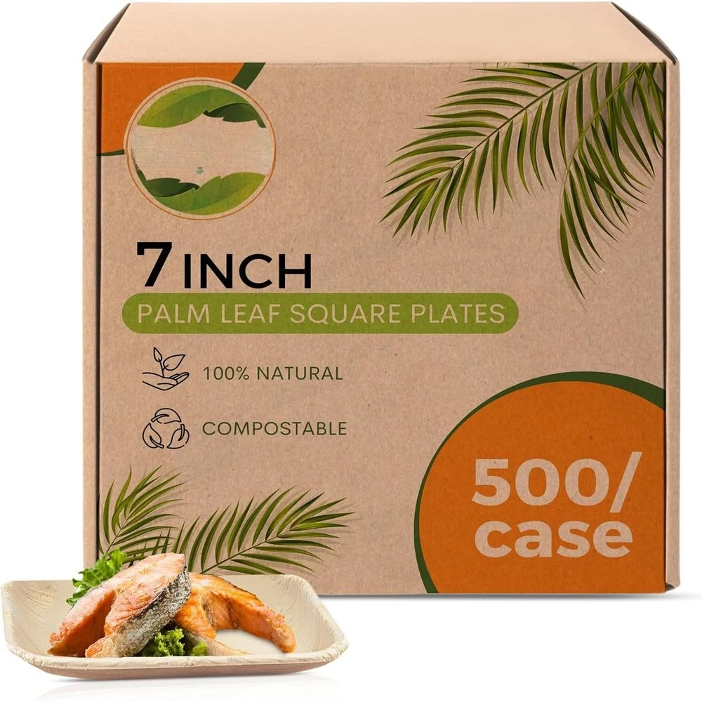 7 Square Bamboo-Like Disposable Plates, 50-Pack, Strong & Decorative, Ideal for Weddings, Parties, and Outdoor Events
7 Square Bamboo-Like Disposable Plates, 50-Pack, Strong & Decorative, Ideal for Weddings, Parties, and Outdoor Events