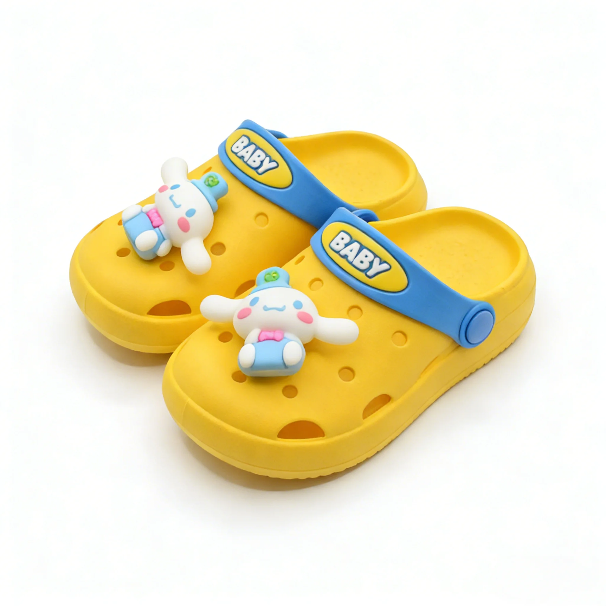 Детские тапочки Sanrio, летняя обувь из ПВХ с рисунком Cinnamoroll для детей, противоскользящая дизайнерская обувь с толстой подошвой, синий, розовый цвет, размер 20-33, 3699
Детские тапочки Sanrio, летняя обувь из ПВХ с рисунком Cinnamoroll для детей, противоскользящая дизайнерская обувь с толстой подошвой, синий, розовый цвет, размер 20-33, 3699