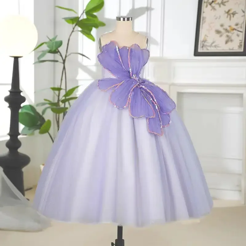 Custom Flower Girl Dress Wedding Dress First Christmas Party Dress Spaghetti Strap Sequin Flower Tulle Ball Gown for Girls Pagea
Custom Flower Girl Dress Wedding Dress First Christmas Party Dress Spaghetti Strap Sequin Flower Tulle Ball Gown for Girls Pagea