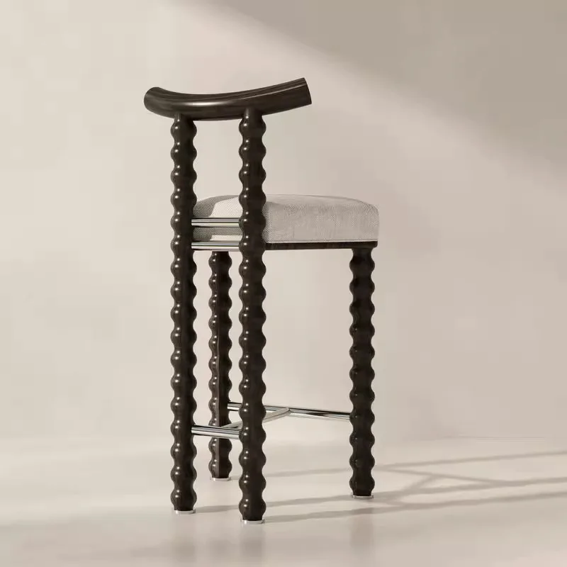 #! Nordic Retro Style Bar Stool Minimalist Design Simple Fabric Cushions for Living Room Restaurants Cafes Kitchen Islands
#! Nordic Retro Style Bar Stool Minimalist Design Simple Fabric Cushions for Living Room Restaurants Cafes Kitchen Islands