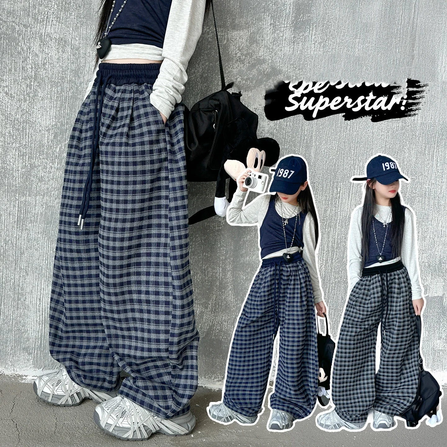 Girls Pants 4-14Y Tween Kid Wide Leg Plaid Pant Teenage Vintage Trousers Toddler Girl Casual Fashion Pants Kids Patchwork Bottom
Girls Pants 4-14Y Tween Kid Wide Leg Plaid Pant Teenage Vintage Trousers Toddler Girl Casual Fashion Pants Kids Patchwork Bottom