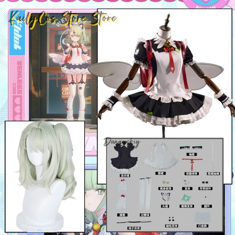 Game Cosplay Series:Zenless Zone Zero-Sunna( Afternoon Tea Break)Black White Ruffle Dress Cosplay Cute Costume Maid Outfit Set
Game Cosplay Series:Zenless Zone Zero-Sunna( Afternoon Tea Break)Black White Ruffle Dress Cosplay Cute Costume Maid Outfit Set