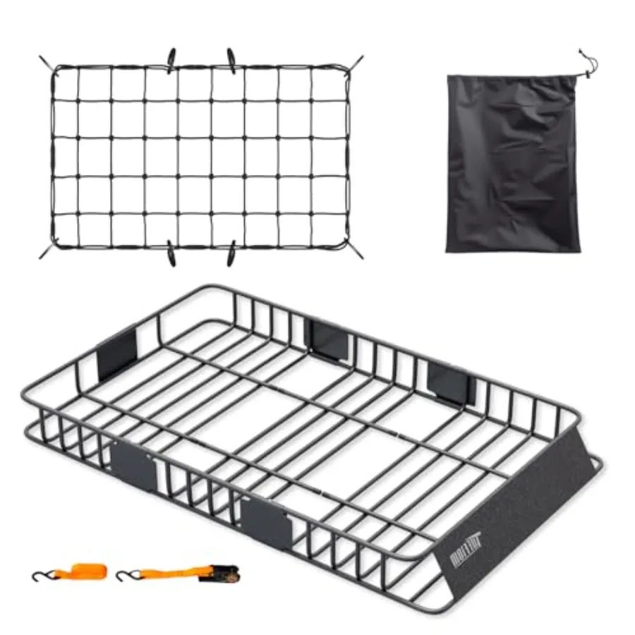 250lbs Extendable Rooftop Cargo Carrier 64396inch Universal Roof Rack Basket with Rubber Net Storage Bag Straps for SUV Truck V
250lbs Extendable Rooftop Cargo Carrier 64396inch Universal Roof Rack Basket with Rubber Net Storage Bag Straps for SUV Truck V