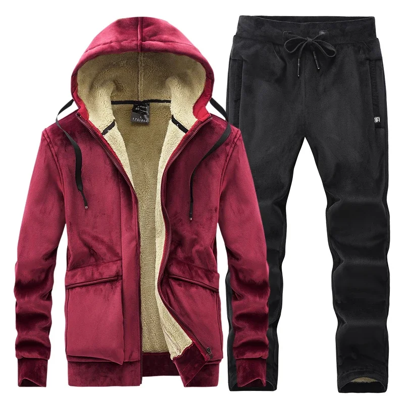Cashmere Mens Fleece Warm Tracksuit Male Winter Warm Hooded Fashion Sets Mens Hoodies + Pants Sportswear Sets Winter Thick C68
Cashmere Mens Fleece Warm Tracksuit Male Winter Warm Hooded Fashion Sets Mens Hoodies + Pants Sportswear Sets Winter Thick C68