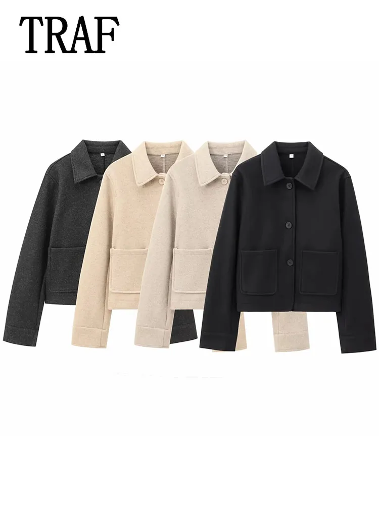 TRAF Women Jacket Autumn 2025 Fashion Jackets For Women Coat Long Sleeve Elegant New In Outerwear
TRAF Women Jacket Autumn 2025 Fashion Jackets For Women Coat Long Sleeve Elegant New In Outerwear 