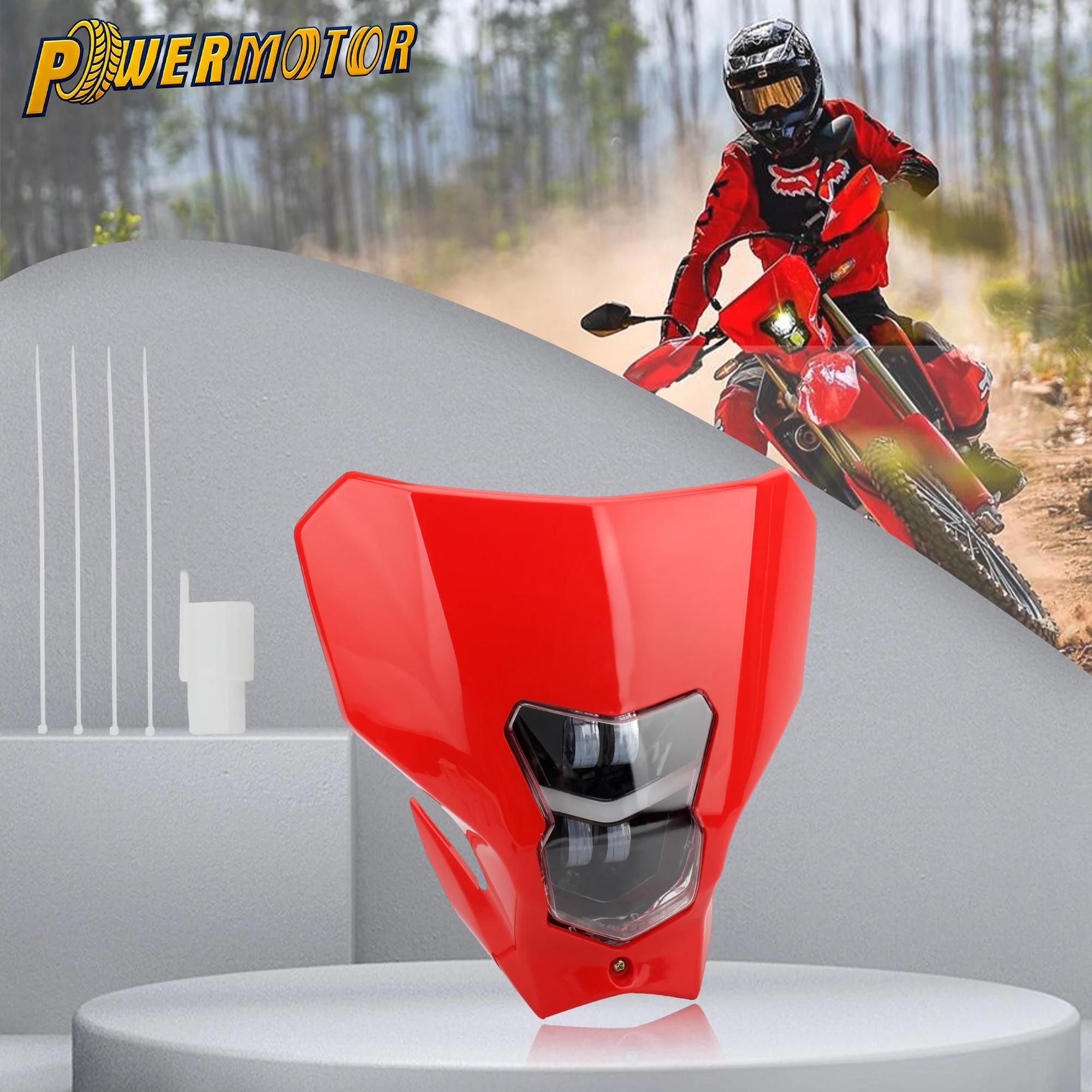 Motocross LED Headlight Plate Enduro Fairing Head Light for Honda CRF 450XR 450L 2019 2020 Dirt Pit Bike Halogen Headlamp Enduro
Motocross LED Headlight Plate Enduro Fairing Head Light for Honda CRF 450XR 450L 2019 2020 Dirt Pit Bike Halogen Headlamp Enduro