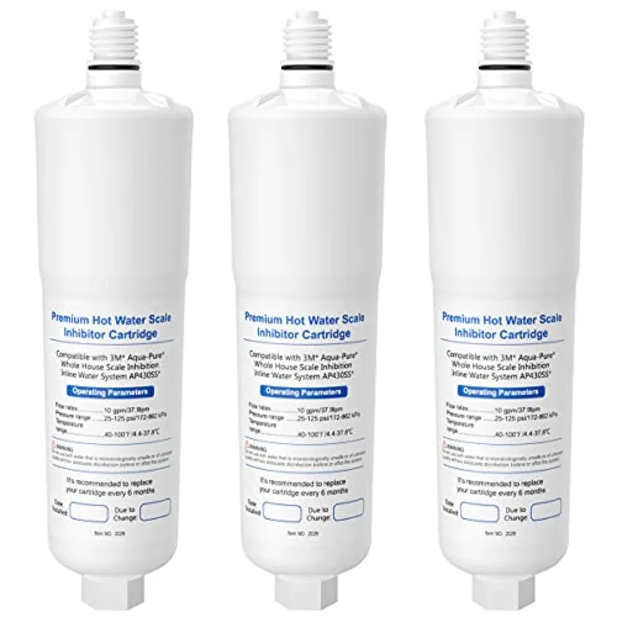 Комплект из 3 сменных картриджей AP431 для системы Aqua-Pure Whole House Scale Inhibition Inline Water System, предотвращающей накипь, AP430SS
Комплект из 3 сменных картриджей AP431 для системы Aqua-Pure Whole House Scale Inhibition Inline Water System, предотвращающей накипь, AP430SS