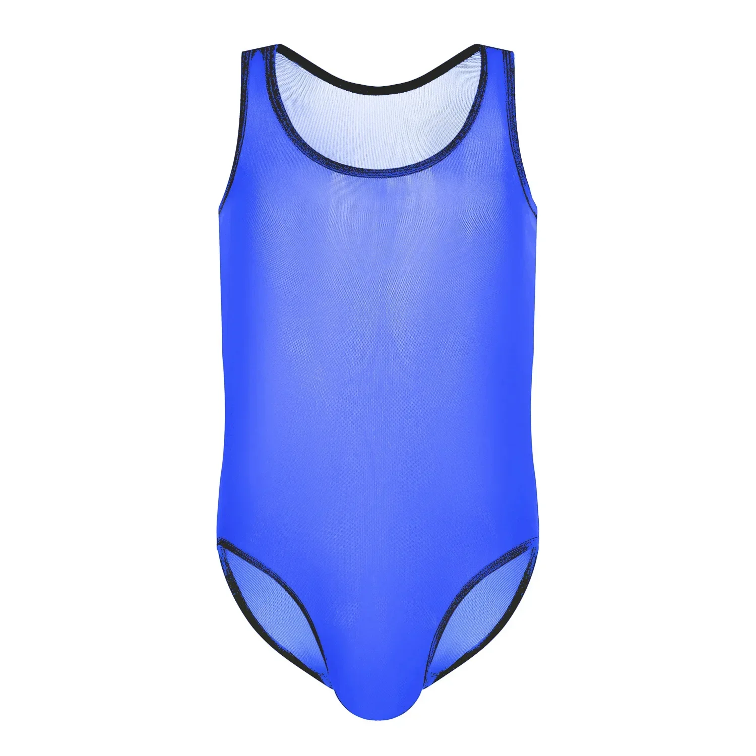 Men's Sleeveless Sheer Mesh Bodysuit Transparent See Through Tight Sexy Lingerie One Piece Jumpsuit For Club Stage Performance
Men's Sleeveless Sheer Mesh Bodysuit Transparent See Through Tight Sexy Lingerie One Piece Jumpsuit For Club Stage Performance
