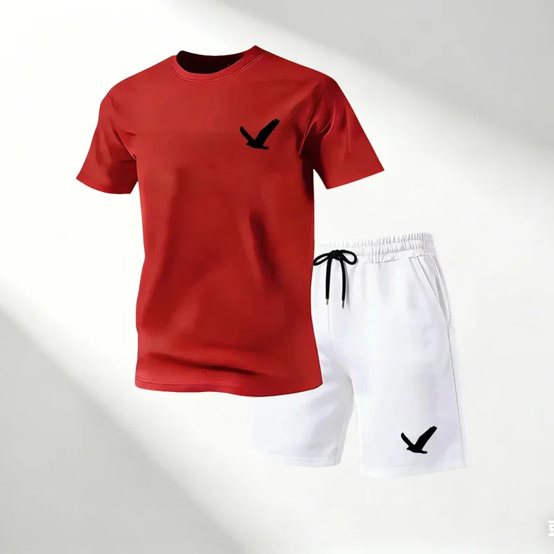 Men's Street Fashion T-Shirts Sets Round Neck Short Sleeve T-Shirt + Shorts Quick Dry Summer Home Outdoor Running Suit Hot Sale
Men's Street Fashion T-Shirts Sets Round Neck Short Sleeve T-Shirt + Shorts Quick Dry Summer Home Outdoor Running Suit Hot Sale