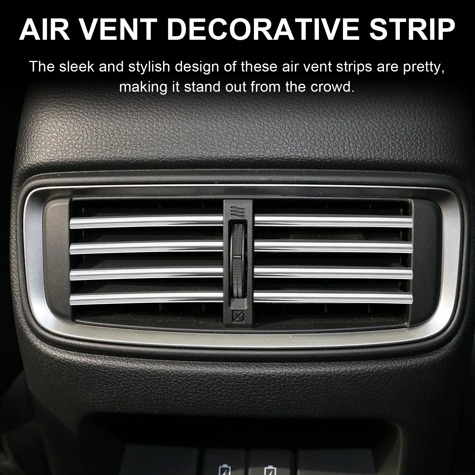 10pcs Electroplated Car Air Vent Decorative Strips Pvc Trim Molding Durable Interior Auto Accessories Stylish Outlet Grille
10pcs Electroplated Car Air Vent Decorative Strips Pvc Trim Molding Durable Interior Auto Accessories Stylish Outlet Grille