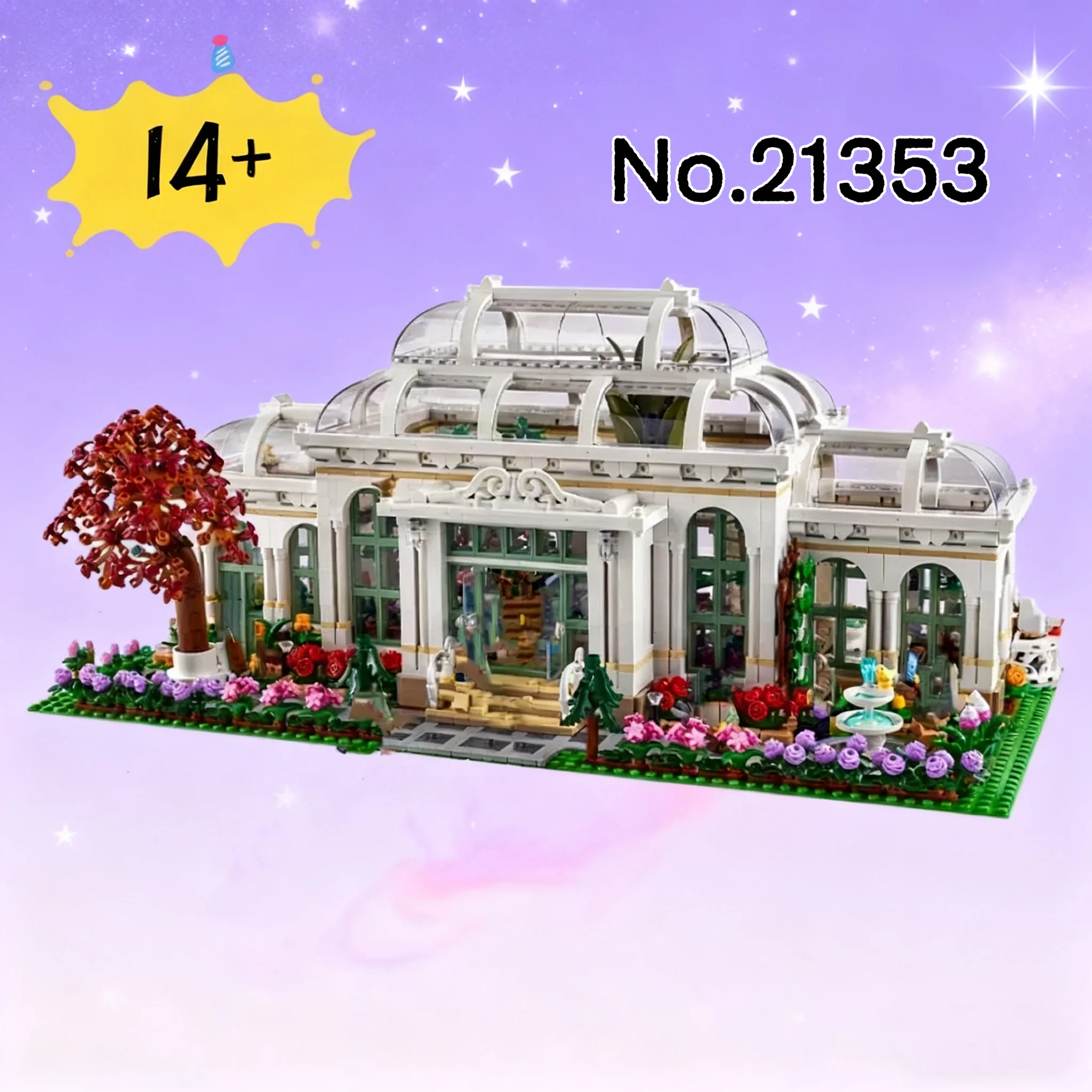 2025 New 3792pcs Beautiful Botanical Garden Scene 21353 Building Blocks Puzzle Model Toy for Friends Birthday Christmas Gifts
2025 New 3792pcs Beautiful Botanical Garden Scene 21353 Building Blocks Puzzle Model Toy for Friends Birthday Christmas Gifts