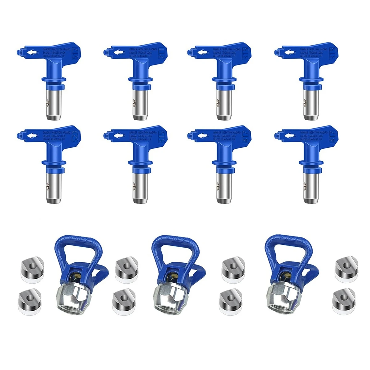8Pcs Airless Paint Nozzles Set Reversible Spray Tips Airless Paint Sprayer Nozzle Tips Airless Sprayer Spraying Machine
8Pcs Airless Paint Nozzles Set Reversible Spray Tips Airless Paint Sprayer Nozzle Tips Airless Sprayer Spraying Machine