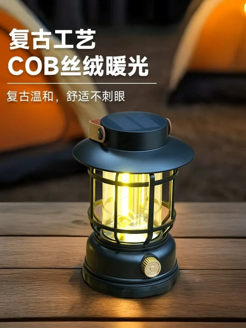 Rechargeable Camping Lantern, Long Lasting Tent Light, Solar Emergency Lamp for Outdoor Use
Rechargeable Camping Lantern, Long Lasting Tent Light, Solar Emergency Lamp for Outdoor Use