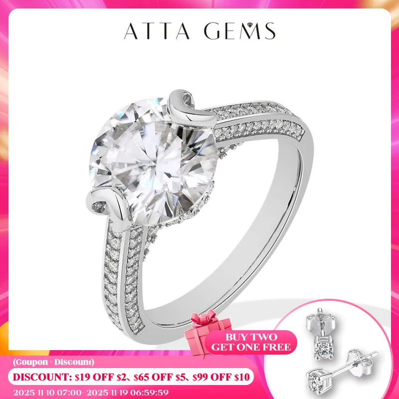 ATTAGEMS Half Eternity Moissanite Ring 10.0mm 4ct DVVS1 925 Sterling Silver 18k Gold Plated For Women Wedding Engagement Jewelry
ATTAGEMS Half Eternity Moissanite Ring 10.0mm 4ct DVVS1 925 Sterling Silver 18k Gold Plated For Women Wedding Engagement Jewelry