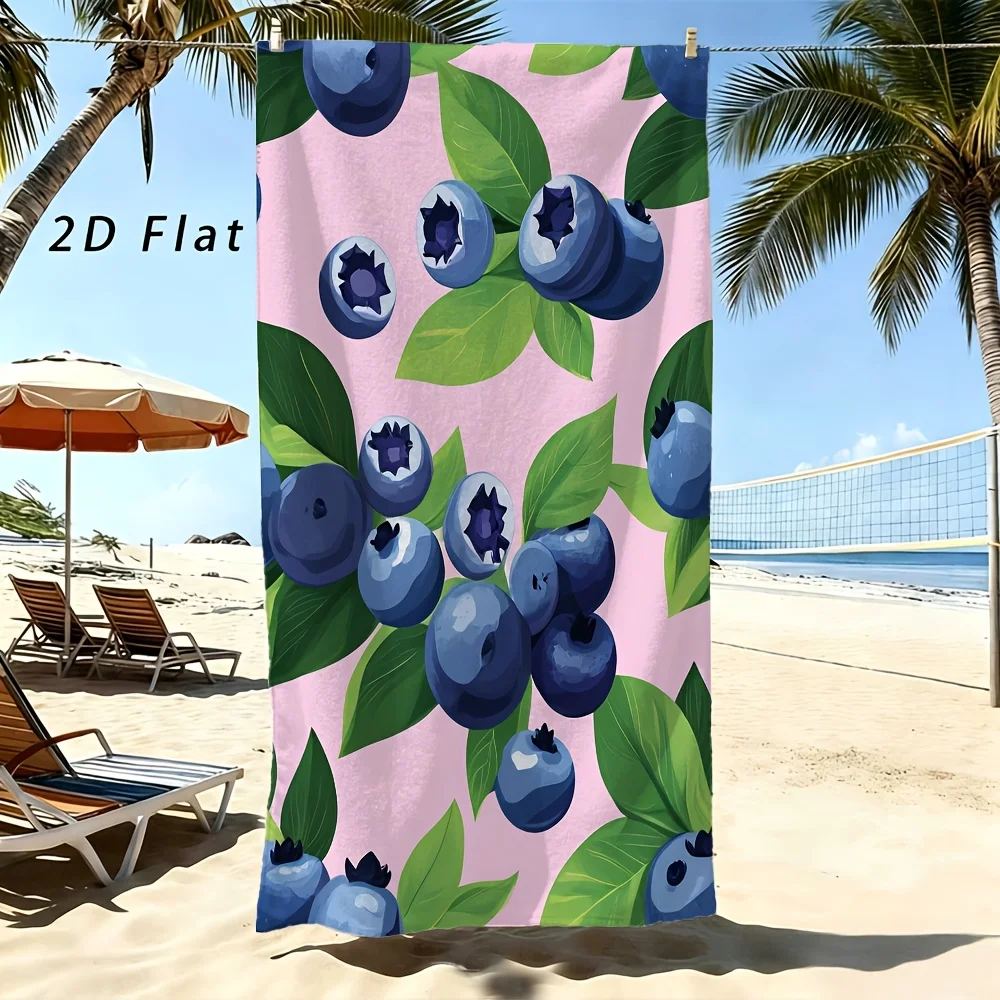 Fresh Blueberry Fruit Beach Towel 1Pc Microfiber Waterproof Sandproof 2D Flat Printed Summer Holiday Pool Sun Towel
Fresh Blueberry Fruit Beach Towel 1Pc Microfiber Waterproof Sandproof 2D Flat Printed Summer Holiday Pool Sun Towel