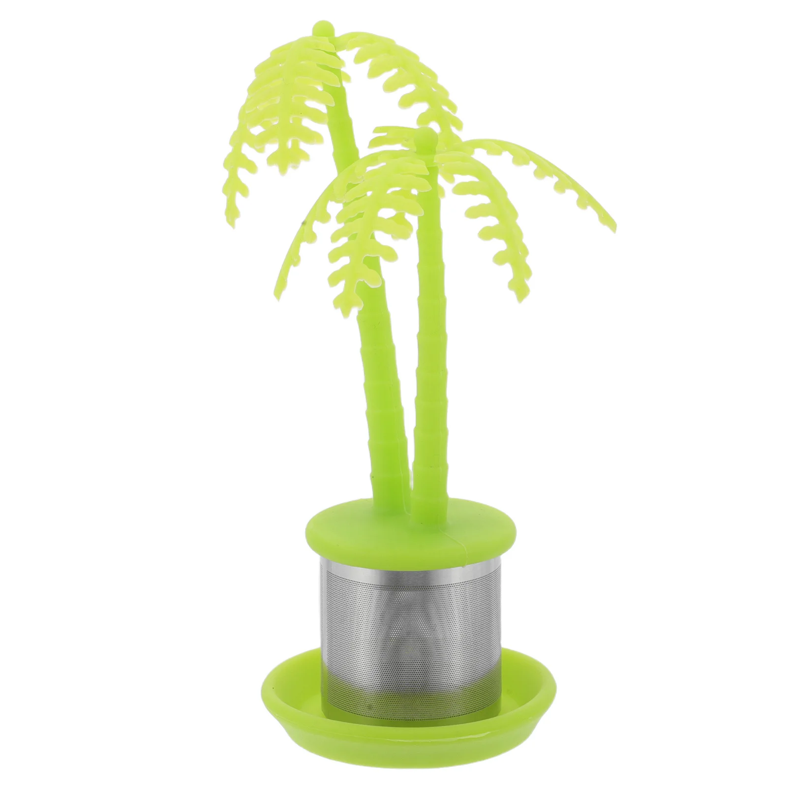 Creative Infuser Stainless Steel Silicone Mesh Strainer Coconut Tree Design For Loose Leaf Tea Brewing Portable Reusable Tea
Creative Infuser Stainless Steel Silicone Mesh Strainer Coconut Tree Design For Loose Leaf Tea Brewing Portable Reusable Tea