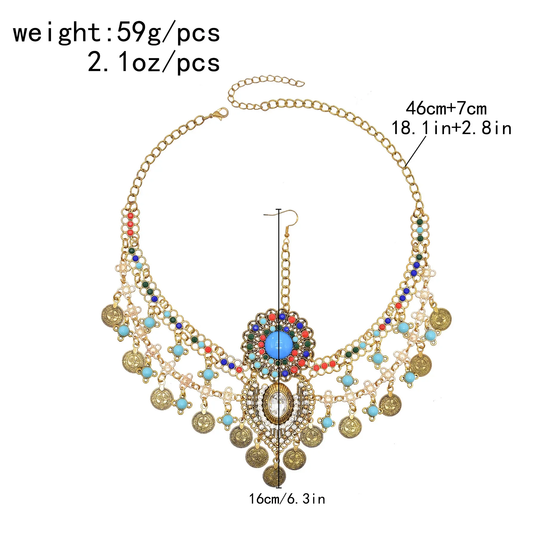 2025 Bohemian Ethnic Headband | Turquoise & Crystal Beaded Forehead Chain | Vintage Heart-Shaped Tassel Hair Accessories
2025 Bohemian Ethnic Headband | Turquoise & Crystal Beaded Forehead Chain | Vintage Heart-Shaped Tassel Hair Accessories