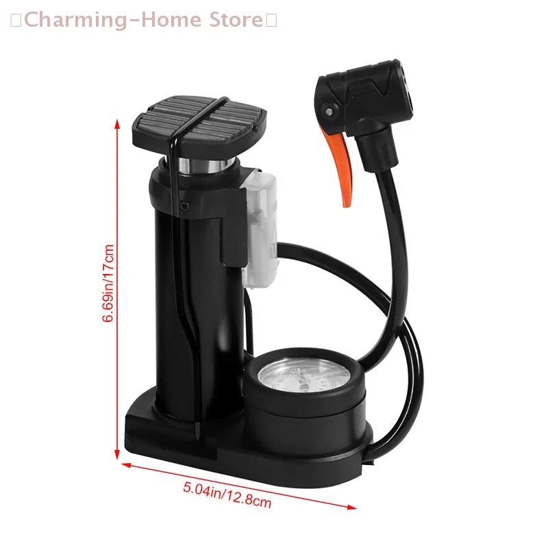 【M】Bike Foot Pedal Air Pump, High Pressure Tire Inflator with Gauge, Universal Bicycle Pump for Home & Outdoor Use
【M】Bike Foot Pedal Air Pump, High Pressure Tire Inflator with Gauge, Universal Bicycle Pump for Home & Outdoor Use