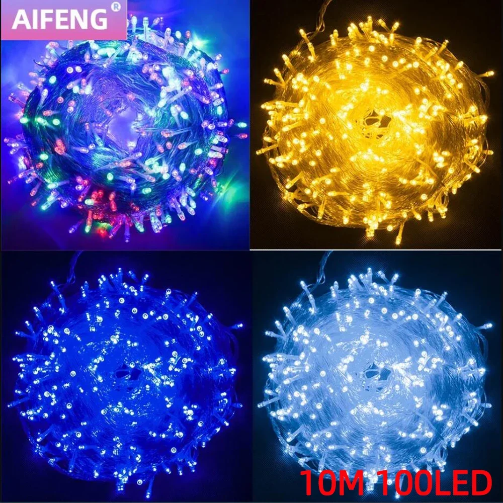 10M 100Leds Xmas Outdoor christmas lights led string lights Luces Decoracion fairy light holiday lights lighting tree garland
10M 100Leds Xmas Outdoor christmas lights led string lights Luces Decoracion fairy light holiday lights lighting tree garland