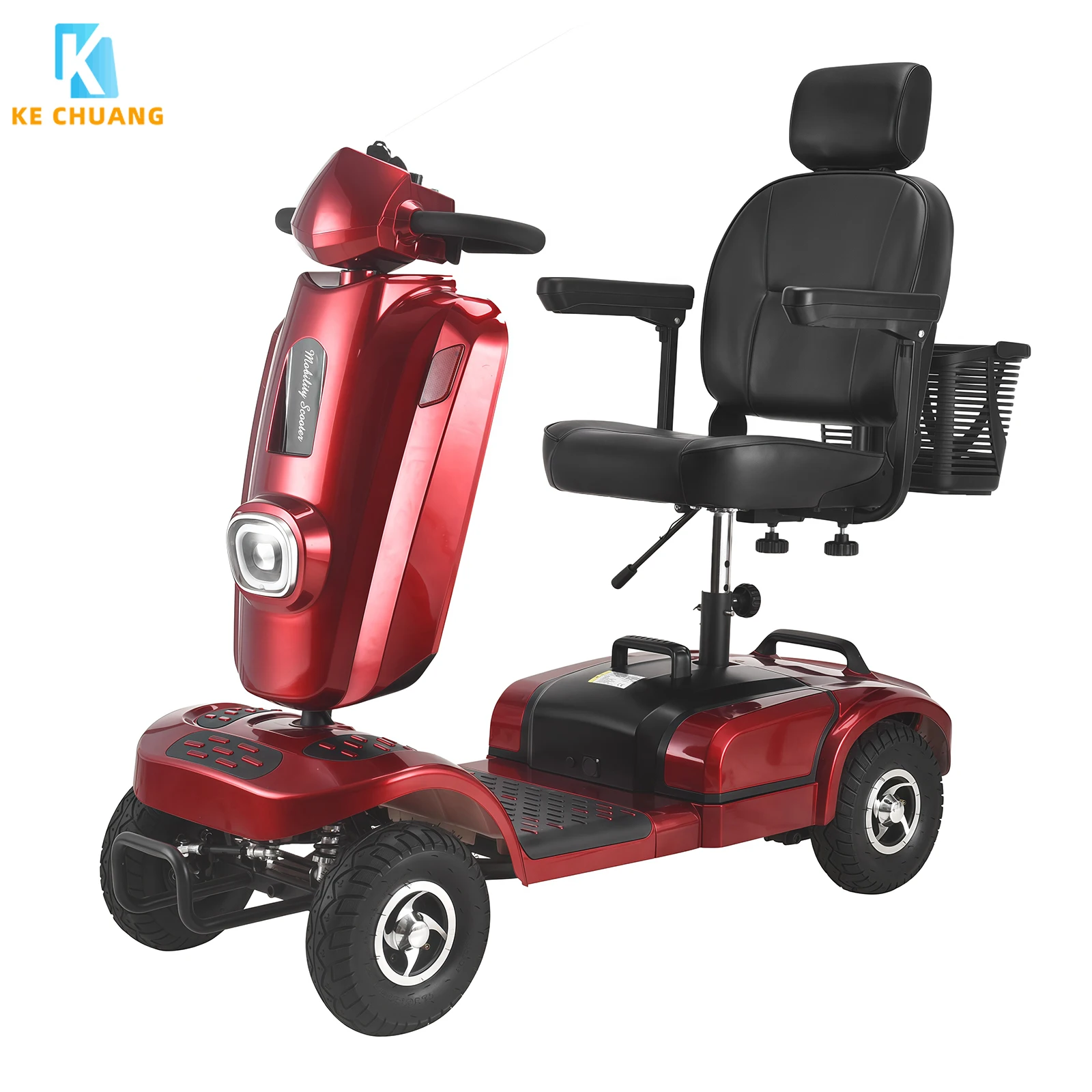 Handicapped Custom All Terrain Red Heavy Duty 4-Wheel Folding Electric Mobility Scooter For Disabled Removable Waterproof 16KM
Handicapped Custom All Terrain Red Heavy Duty 4-Wheel Folding Electric Mobility Scooter For Disabled Removable Waterproof 16KM
