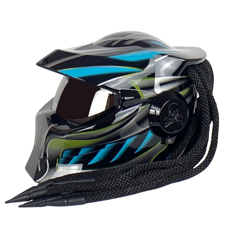 Airo New Ilink Predator ABS Full Face Motorcycle Helmet with Quick Release Closure DOT Approved All Seasons Street Riding
Airo New Ilink Predator ABS Full Face Motorcycle Helmet with Quick Release Closure DOT Approved All Seasons Street Riding