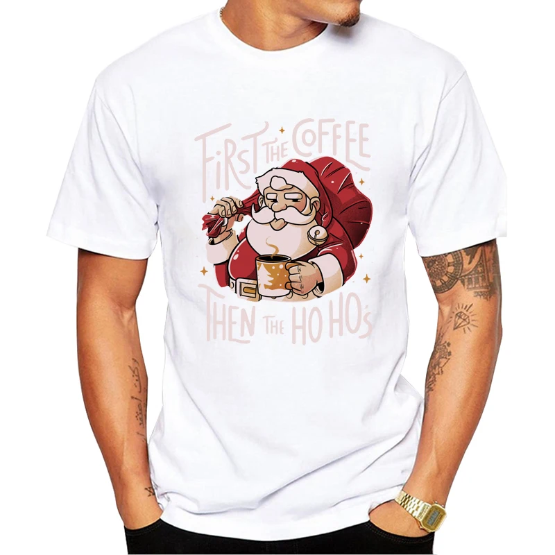 TEEHUB First the Coffee Christmas Men T-Shirt Hipster Tshirts Funny Santa Claus Printed Tops Short Sleeve t shirts
TEEHUB First the Coffee Christmas Men T-Shirt Hipster Tshirts Funny Santa Claus Printed Tops Short Sleeve t shirts