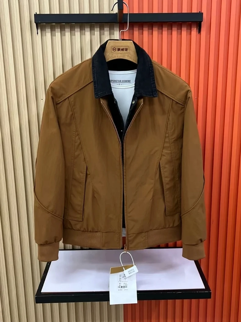 High Quality Men's Casual Collared Jacket Spring Autumn New Arrival Versatile Lightweight Luxury Fashion Cool Standard Fit
High Quality Men's Casual Collared Jacket Spring Autumn New Arrival Versatile Lightweight Luxury Fashion Cool Standard Fit