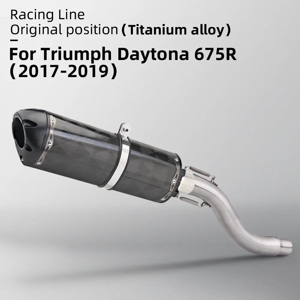 Motorcycle Exhaust Pipe For Daytona 675R 2017-2019 Universal 51mm Caliber Tail End Refit Exhaust Link Pipe
Motorcycle Exhaust Pipe For Daytona 675R 2017-2019 Universal 51mm Caliber Tail End Refit Exhaust Link Pipe