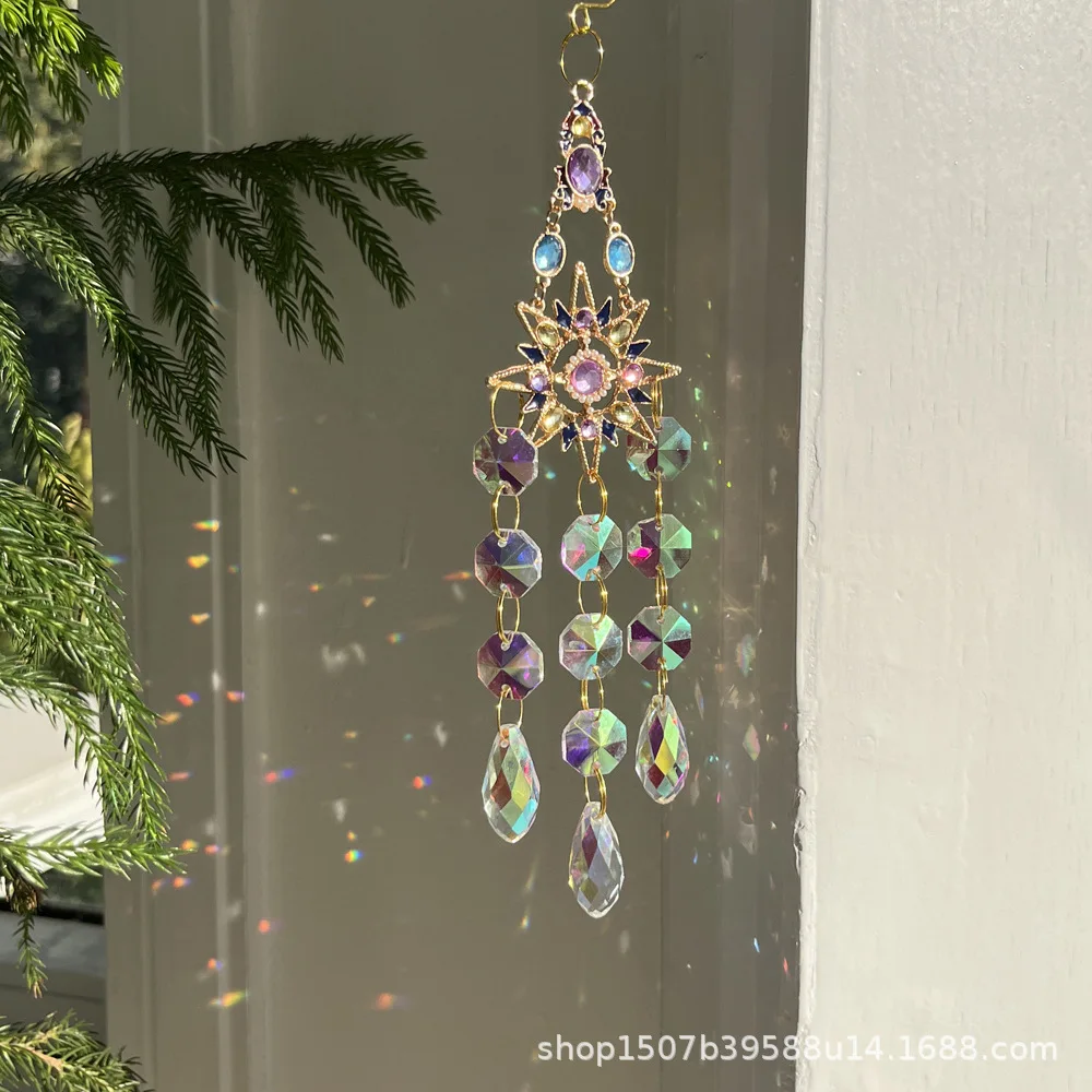 ZML home decoration pendant colored diamond sun moon star love crystal wind chime
ZML home decoration pendant colored diamond sun moon star love crystal wind chime