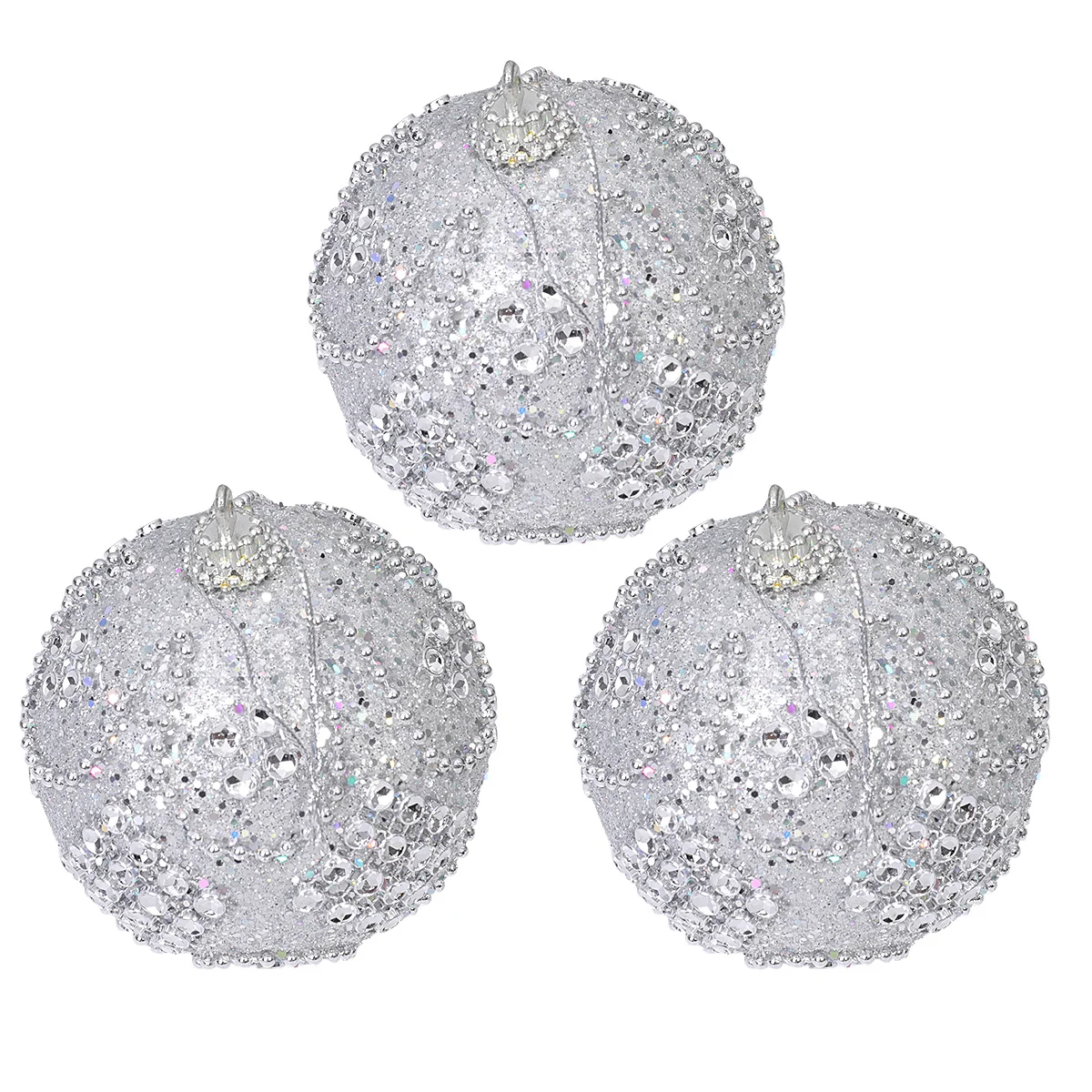 3 Pcs Glitter Ball Hanging Christmas Tree nament Decoration Ball Hanging Christmas Decoration Mini Crystal Rhinestone Home Party
3 Pcs Glitter Ball Hanging Christmas Tree nament Decoration Ball Hanging Christmas Decoration Mini Crystal Rhinestone Home Party