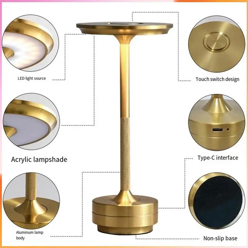 A93Z Беспроводная светодиодная настольная лампа для ресторана, бара, лампа с затемнением атмосферы, портативная зарядная сенсорная лампа для чтения, декор для спальни, свет золото
A93Z Беспроводная светодиодная настольная лампа для ресторана, бара, лампа с затемнением атмосферы, портативная зарядная сенсорная лампа для чтения, декор для спальни, свет золото