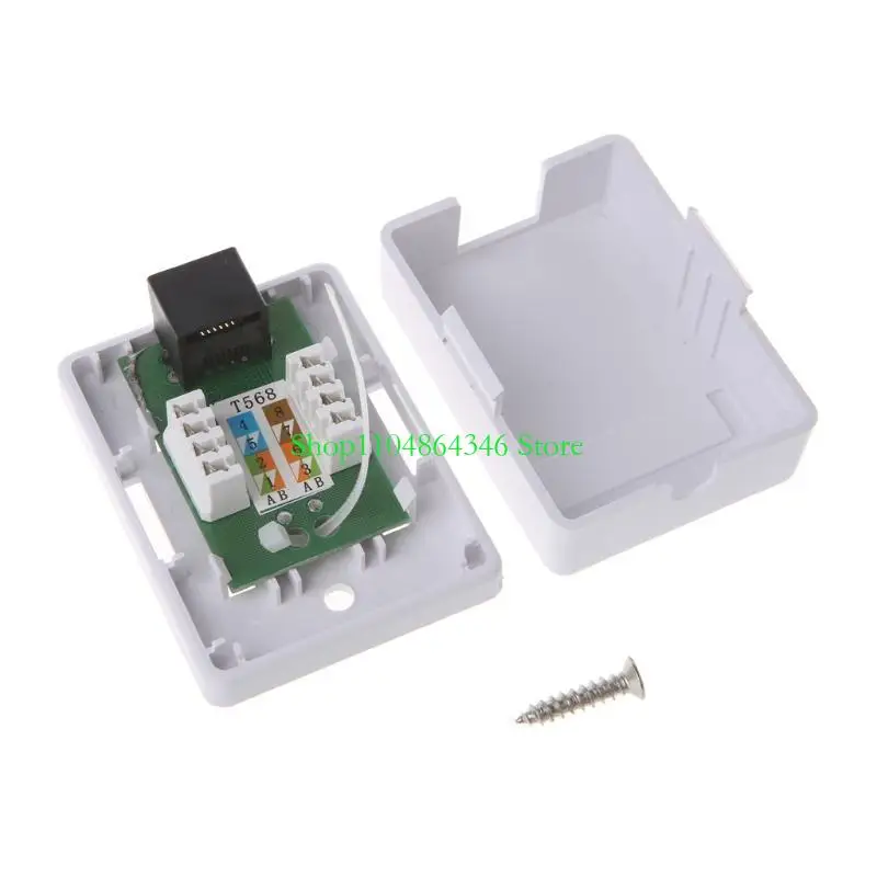 5ASD CAT6 RJ45 8P8C UTP UTP UNTSHILDED ОДИН -PORT Desktop Mount Mount Box Cat6 сетевой модуль
5ASD CAT6 RJ45 8P8C UTP UTP UNTSHILDED ОДИН -PORT Desktop Mount Mount Box Cat6 сетевой модуль