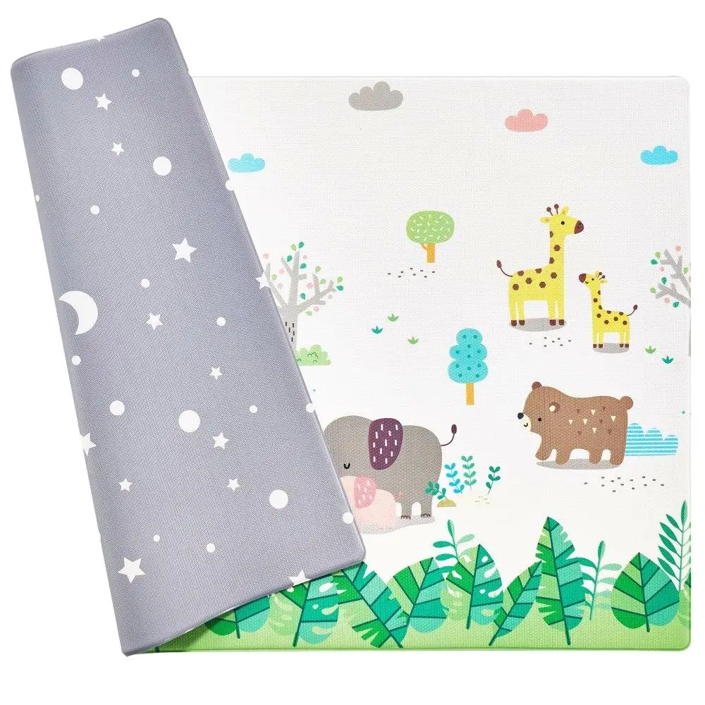 Soft Baby Play Mat Large Crawling Activity Mat Reversible Floor Playmat 55x82 Inches for Kids
Soft Baby Play Mat Large Crawling Activity Mat Reversible Floor Playmat 55x82 Inches for Kids