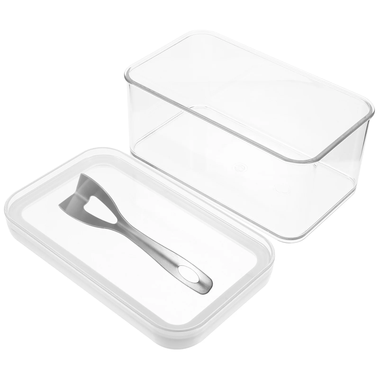 Butter Dish Sealing Box Stainless Steel Clear Storage Container Reusable Fresh Keeper Pet Material Easy
Butter Dish Sealing Box Stainless Steel Clear Storage Container Reusable Fresh Keeper Pet Material Easy