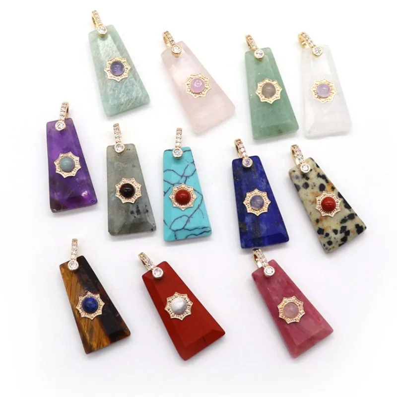 6 шт./лот, подвески от солнца из нержавеющей стали, трапециевидные подвески из натурального камня, прямоугольный кулон, ювелирные аксессуары «сделай сам»
6 шт./лот, подвески от солнца из нержавеющей стали, трапециевидные подвески из натурального камня, прямоугольный кулон, ювелирные аксессуары «сделай сам»