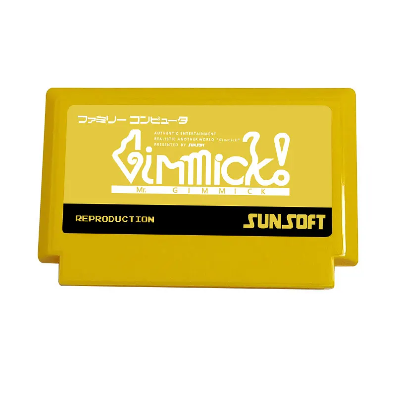 Mr.-Gimmick-Cart-полноразмерный 8-битный игровой Картридж для 60-контактной телевизионной игровой консоли, японская версия
Mr.-Gimmick-Cart-полноразмерный 8-битный игровой Картридж для 60-контактной телевизионной игровой консоли, японская версия
