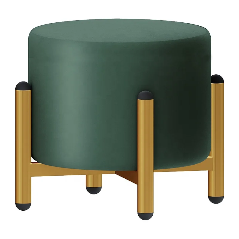 Bedroom Velvet Modern Living Room Furniture Upholstered Indoor Kitchen Counter Metal Legs Footstool Stools & Ottomans
Bedroom Velvet Modern Living Room Furniture Upholstered Indoor Kitchen Counter Metal Legs Footstool Stools & Ottomans