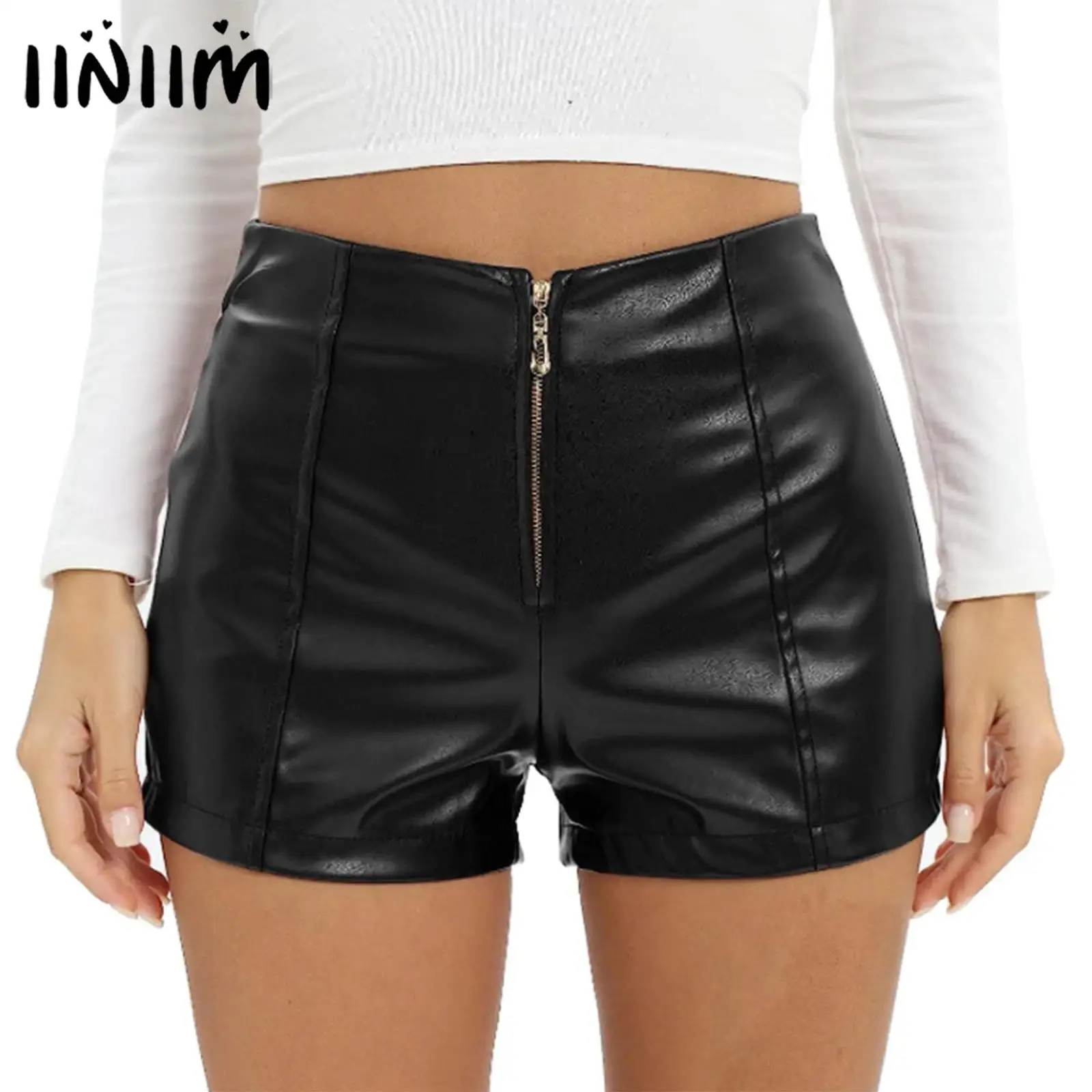 Womens Zipper Hot Shorts Pants for Pole Dancing Casual High Waist PU Leather Shorts Nightclub Rave Party Music Festival Costume
Womens Zipper Hot Shorts Pants for Pole Dancing Casual High Waist PU Leather Shorts Nightclub Rave Party Music Festival Costume
