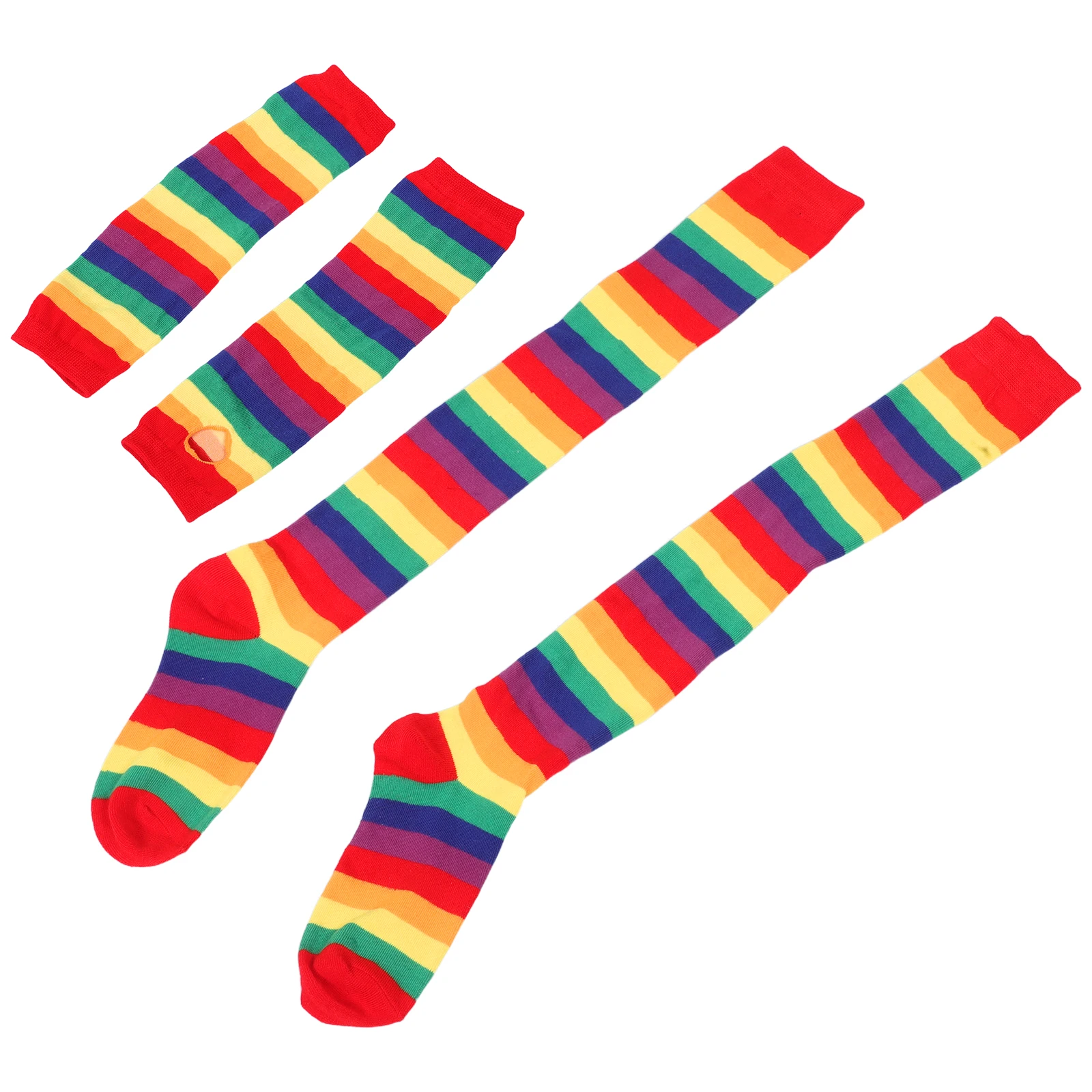 Striped Socks Gloves Set Long Arm Leg Halloween Costume Accessories Vibrant Design Comfort Material Themed Parties
Striped Socks Gloves Set Long Arm Leg Halloween Costume Accessories Vibrant Design Comfort Material Themed Parties