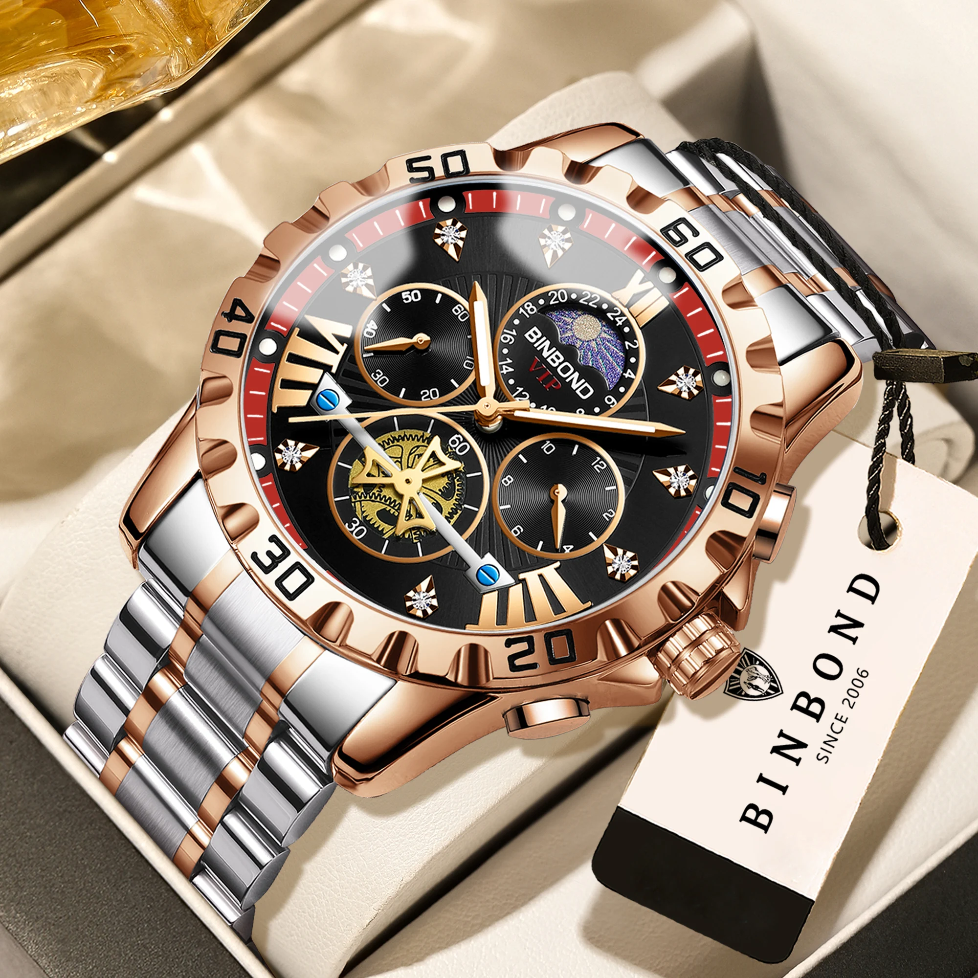 BINBOND Quartz Watches for Men Luxury Accurate Durable Watch Luminous Waterproof Chronograph Men's Watch Business Watch Reloj
BINBOND Quartz Watches for Men Luxury Accurate Durable Watch Luminous Waterproof Chronograph Men's Watch Business Watch Reloj