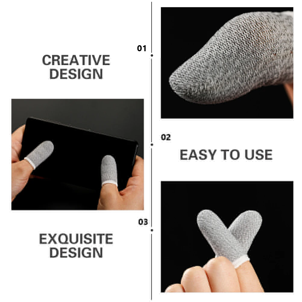 10 Pcs Anti Sweat Finger Cots Silver Fiber Gaming Accessories Durable Protectors Mobile Game Props Suitable Most People Elastic
10 Pcs Anti Sweat Finger Cots Silver Fiber Gaming Accessories Durable Protectors Mobile Game Props Suitable Most People Elastic