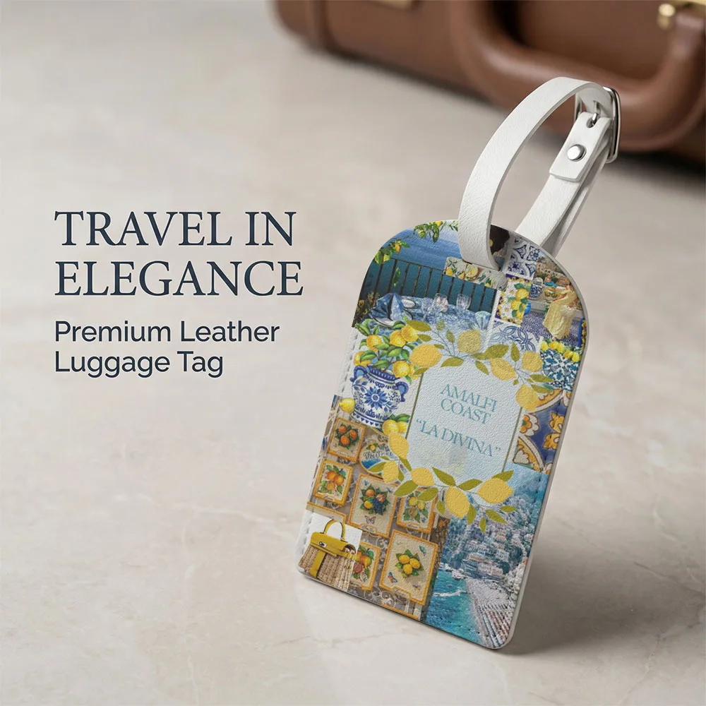 Amalfi Coast Lemon Town Theme Luggage Tag PU Material and Suitable for Suitcases Backpacks and Handbags Convenient for Marking
Amalfi Coast Lemon Town Theme Luggage Tag PU Material and Suitable for Suitcases Backpacks and Handbags Convenient for Marking