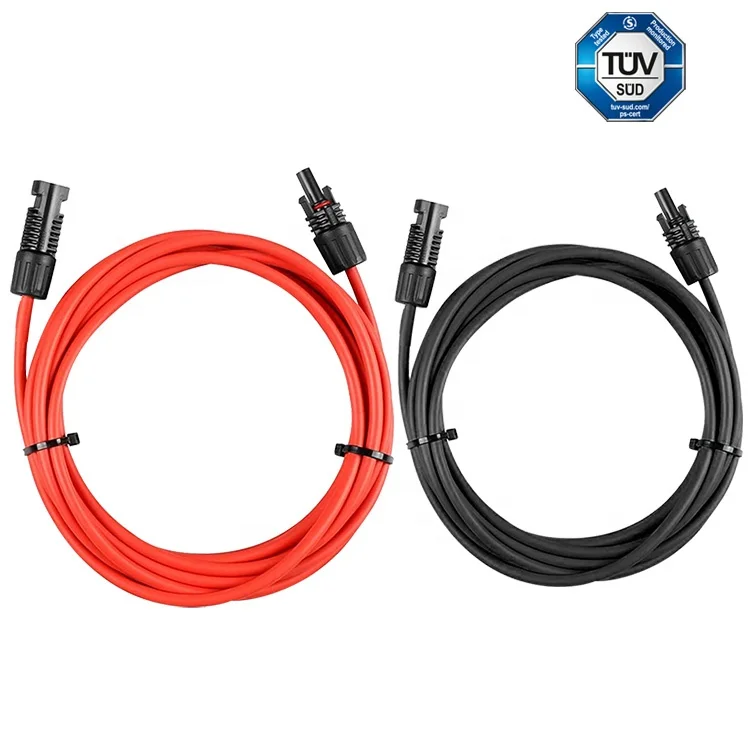 TUV SAA 1500V Aluminum Solar Extension Cable 10AWG 100ft Twin Core H1Z2Z2-K Wire for Car Solar Panel Photovoltaic Power System
TUV SAA 1500V Aluminum Solar Extension Cable 10AWG 100ft Twin Core H1Z2Z2-K Wire for Car Solar Panel Photovoltaic Power System