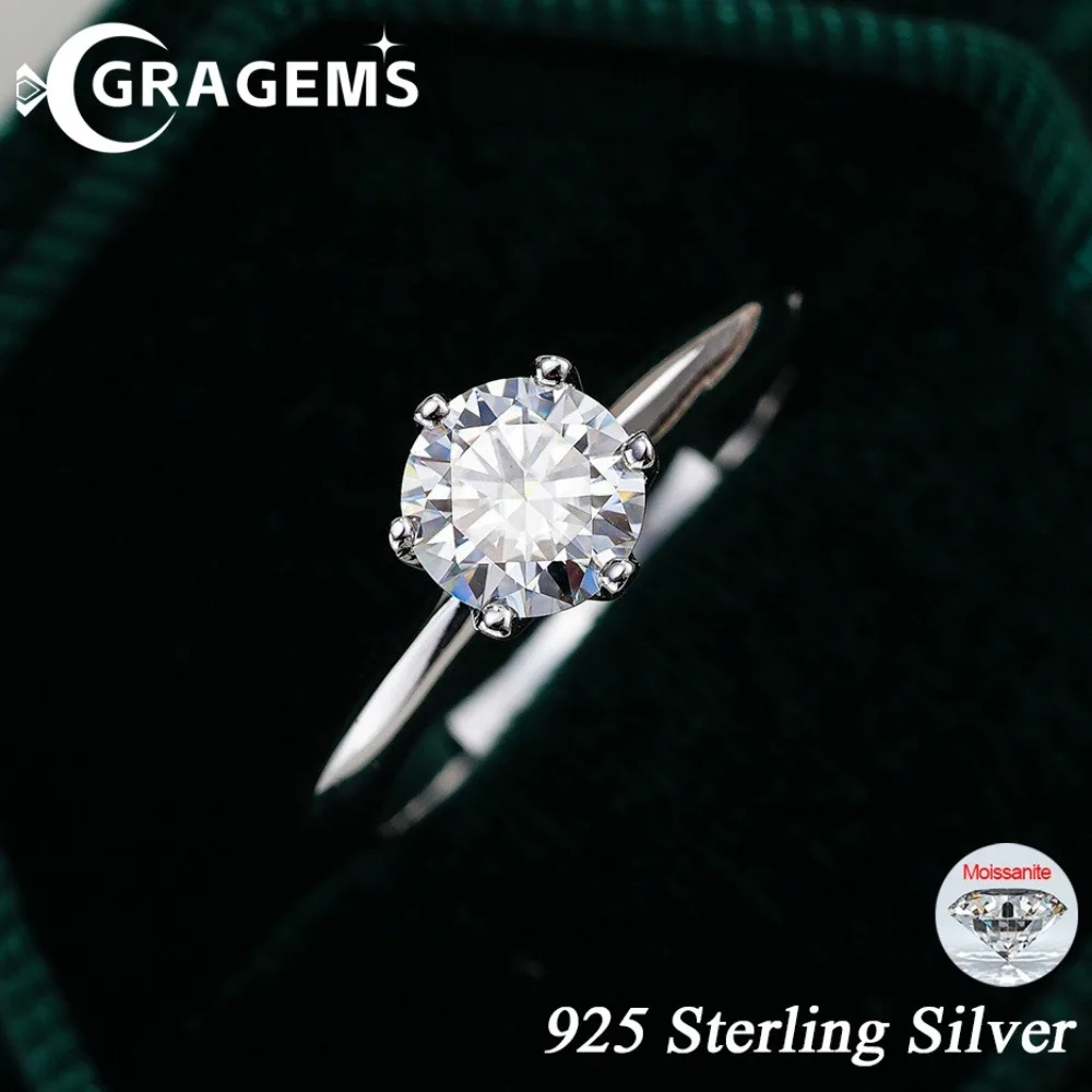 0.5-5CT Moissanite Ring For Women S925 Silver Sparkling Diamond Engagement Wedding Band Classic Fine Jewelry Gifts GRA Certified
0.5-5CT Moissanite Ring For Women S925 Silver Sparkling Diamond Engagement Wedding Band Classic Fine Jewelry Gifts GRA Certified