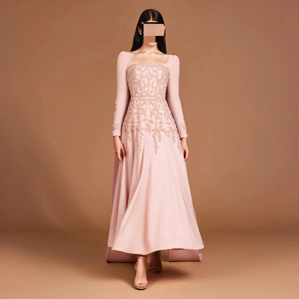 Kazon Glamorous Square Groom Mother of The Bride Satin Aline Long Sleeve Wedding Guest Evening Robes Invitee Mariage Customized
Kazon Glamorous Square Groom Mother of The Bride Satin Aline Long Sleeve Wedding Guest Evening Robes Invitee Mariage Customized